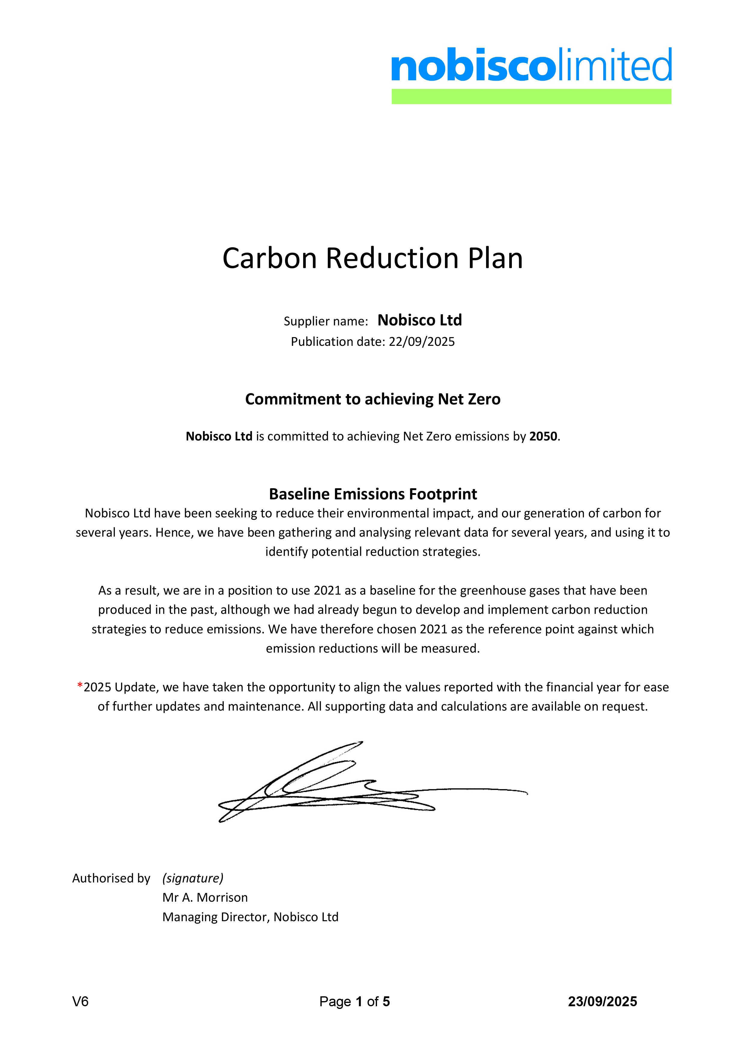 Quality and Environmental Policy